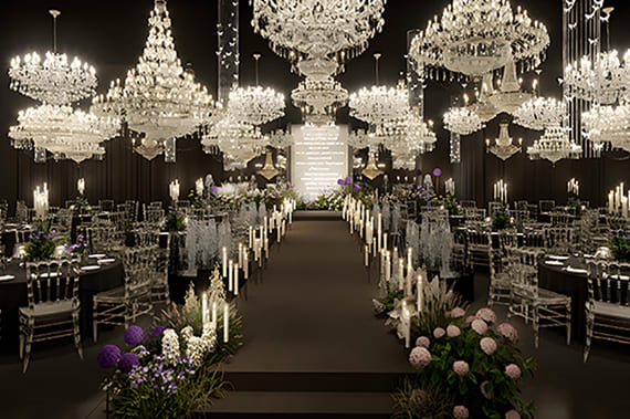 Wedding hall lights
