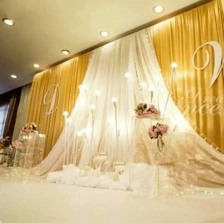 Wedding hall chandeliers